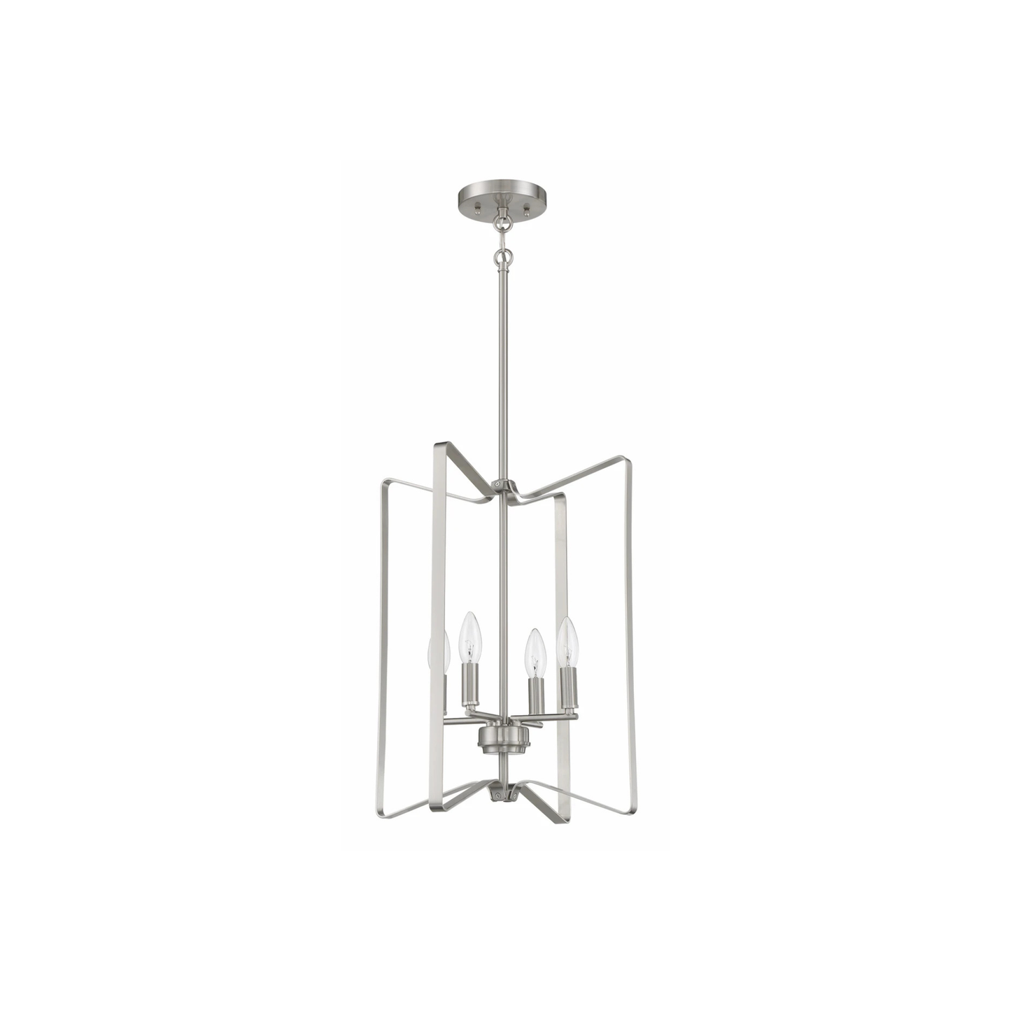 Shayna 4 Light 15 inch Flat Black Foyer Light Ceiling Light