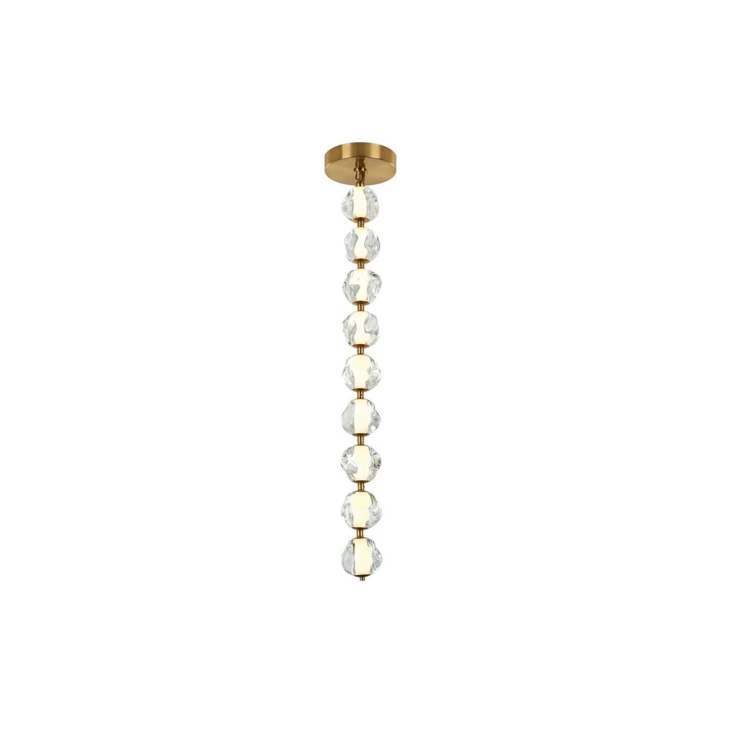 Jackie LED 8.3 inch Satin Brass Pendant Ceiling Light