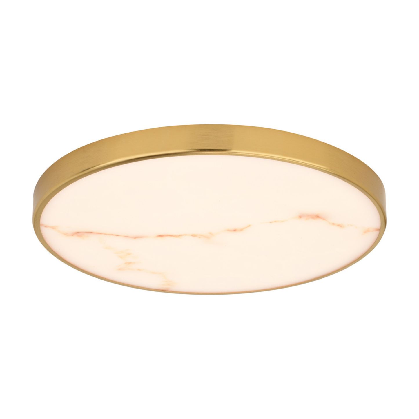 Aurelia 12-in. W LED Light Flush Mount Matte Black/Brushed Brass
