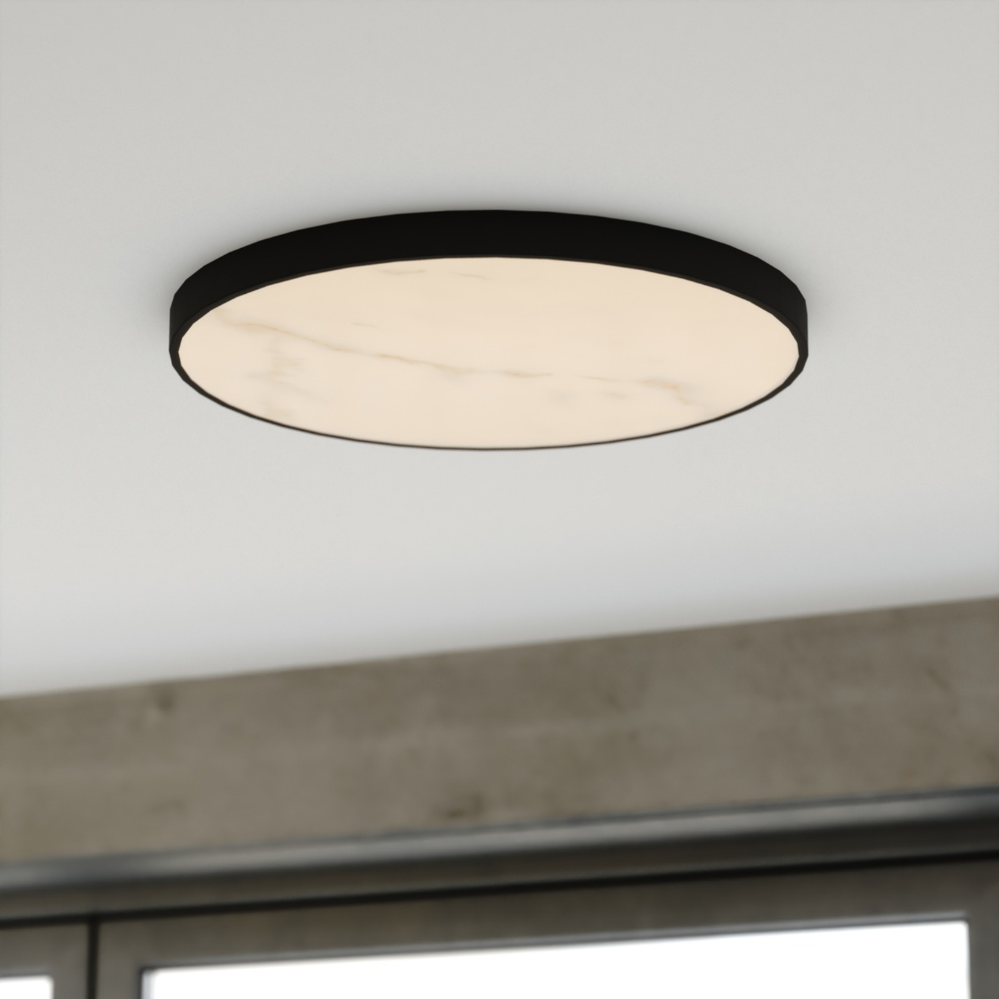 Aurelia 16-in. W LED Light Flush Mount Matte Black