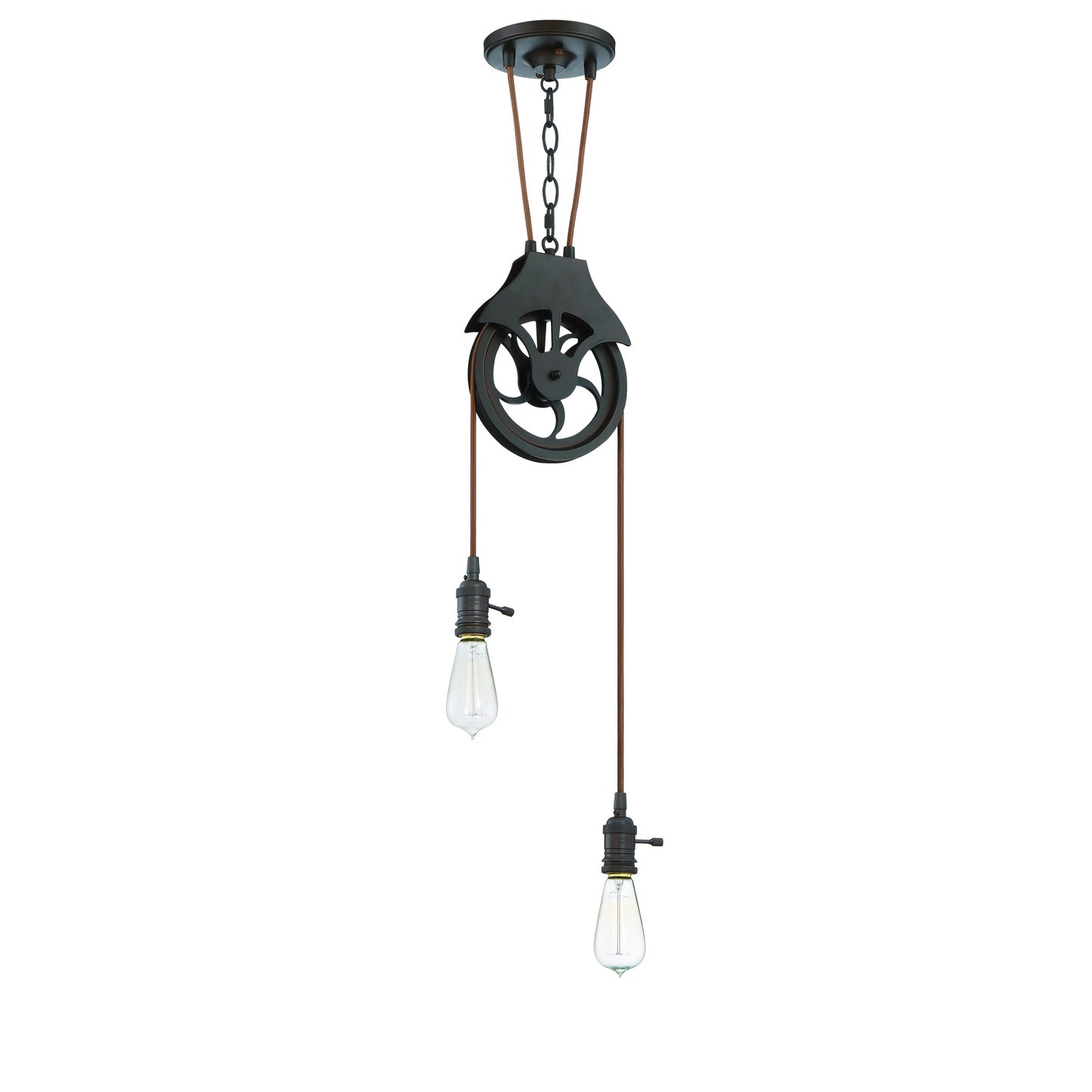 Design-A-Fixture 2-Light Pendant Hardware Kit in Aged Bronze Brushed