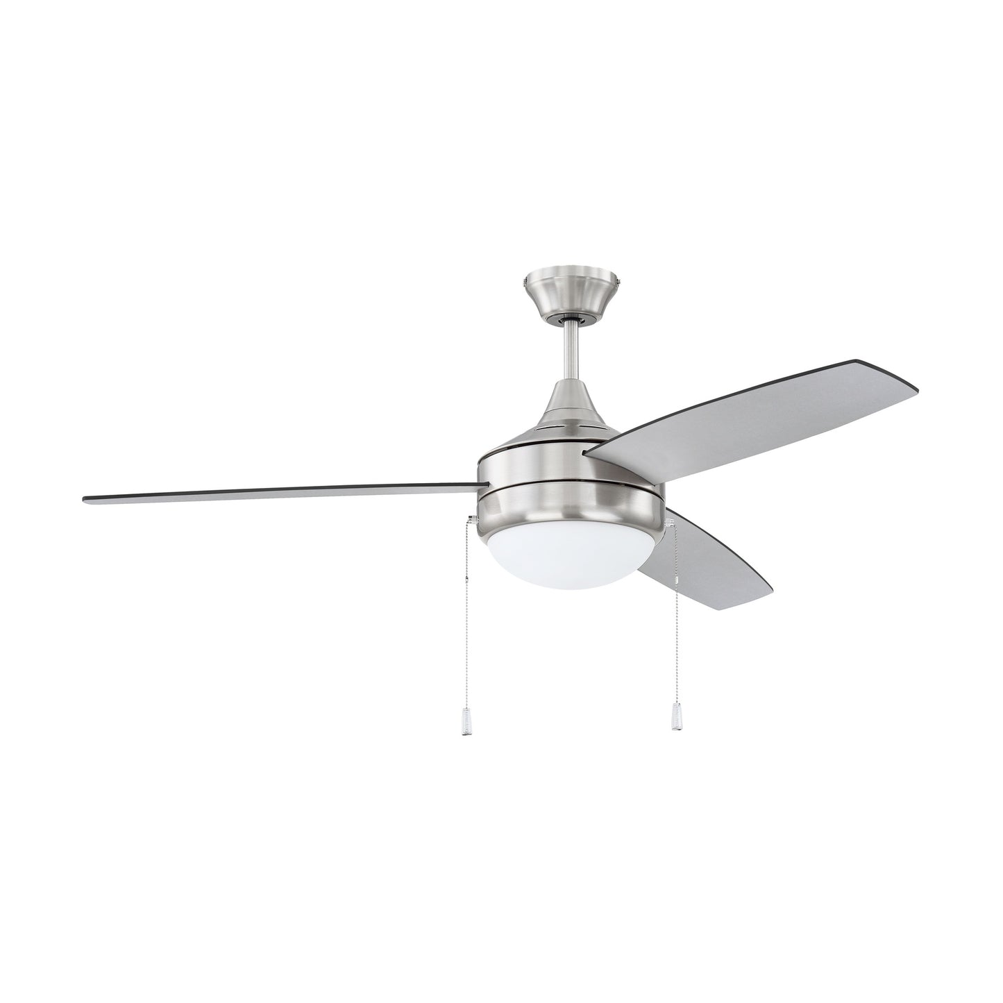 Phaze Energy Star 52-Inch 3-Blade Ceiling Fan with LED Light in Brushed Polished Nickel
