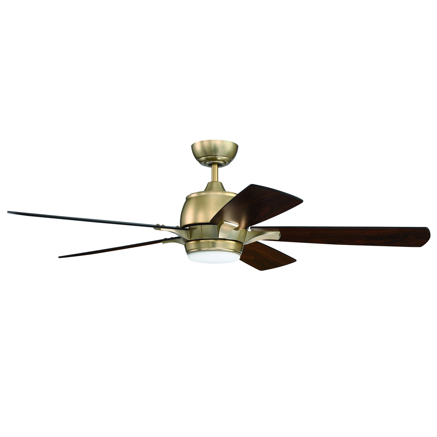 Stellar 52Inch 5-Blade Ceiling Fan with Integrated Dimmable LED Light