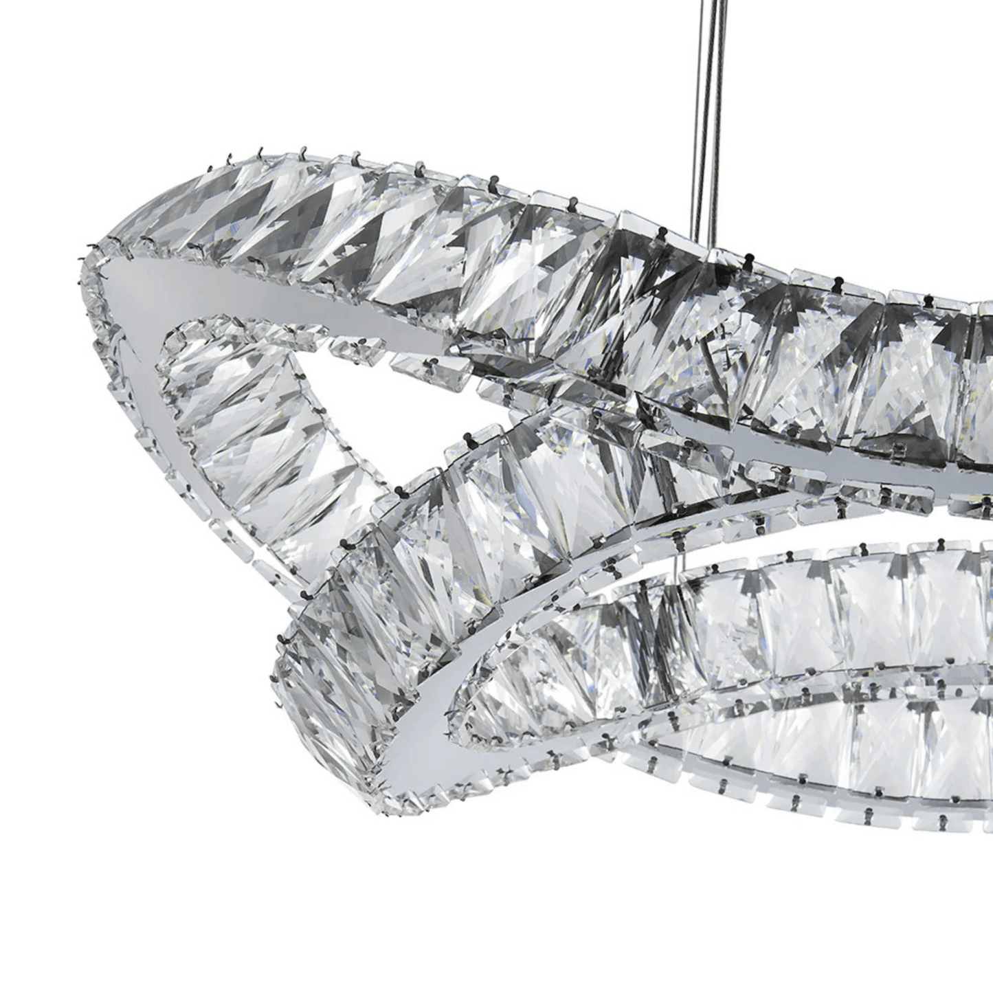 Monroe Crystal Chandelier Chrome - Orvon Lighting