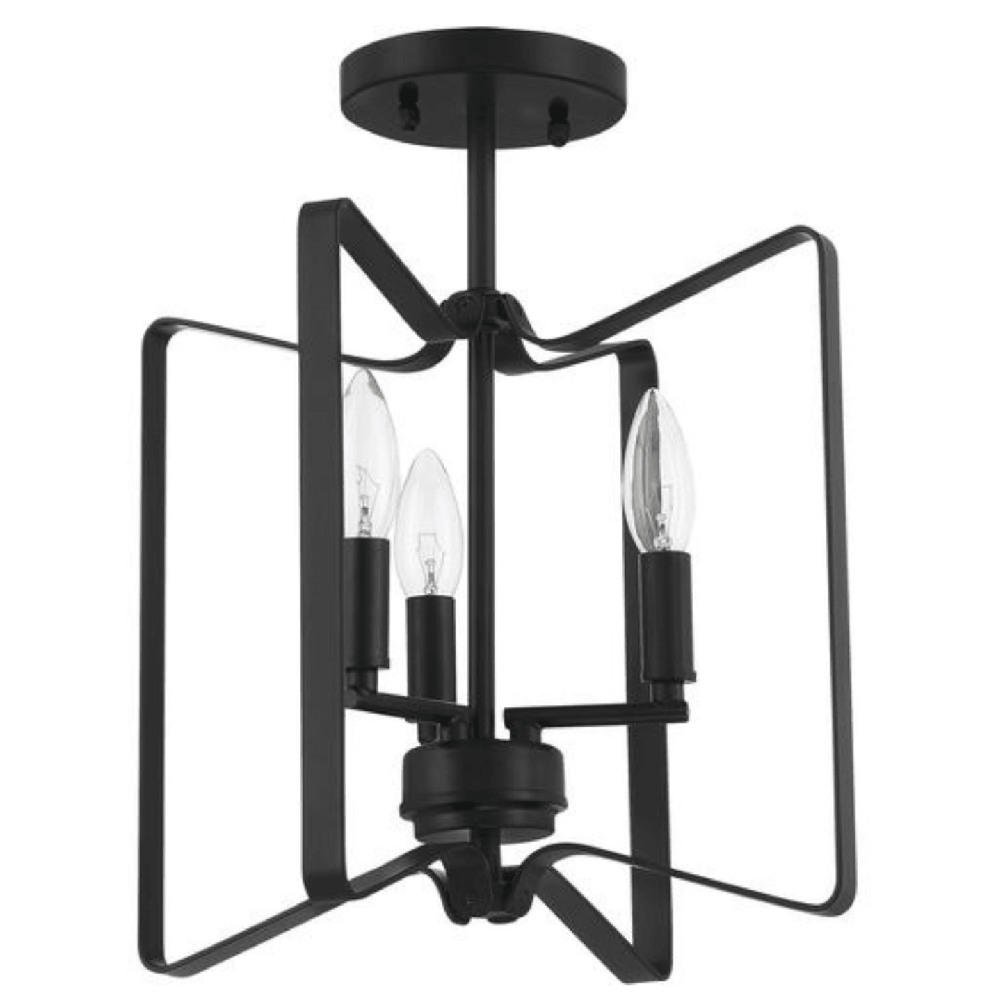 Shayna 3 Light 13 inch Convertible Semi Flush Ceiling Light - Orvon Lighting