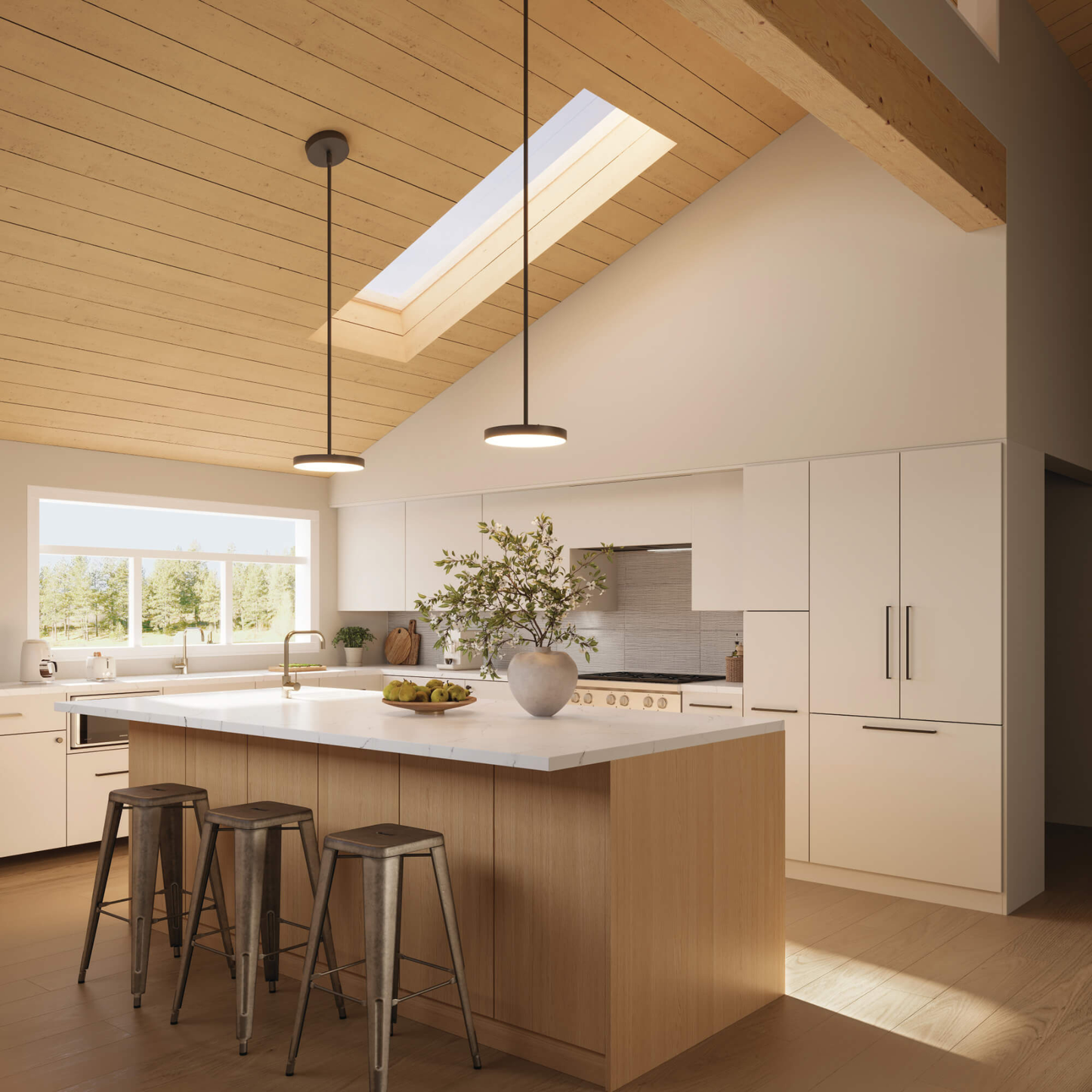 12″ 2-in-1 Pendant and flush mount