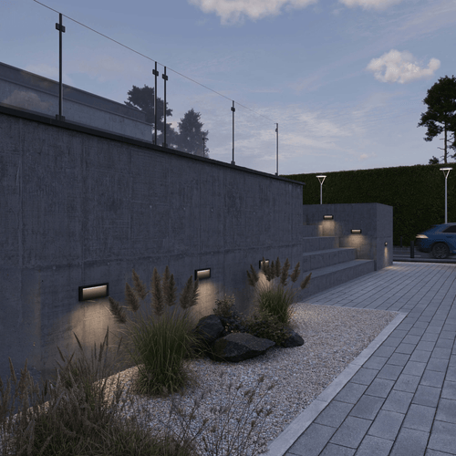 12in large step light - Orvon Lighting