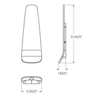 14 Inch Ultra Slim LED Wall Sconce - Orvon Lighting