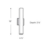 18 Inch CCT Glass LED Vanity Light - Orvon Lighting