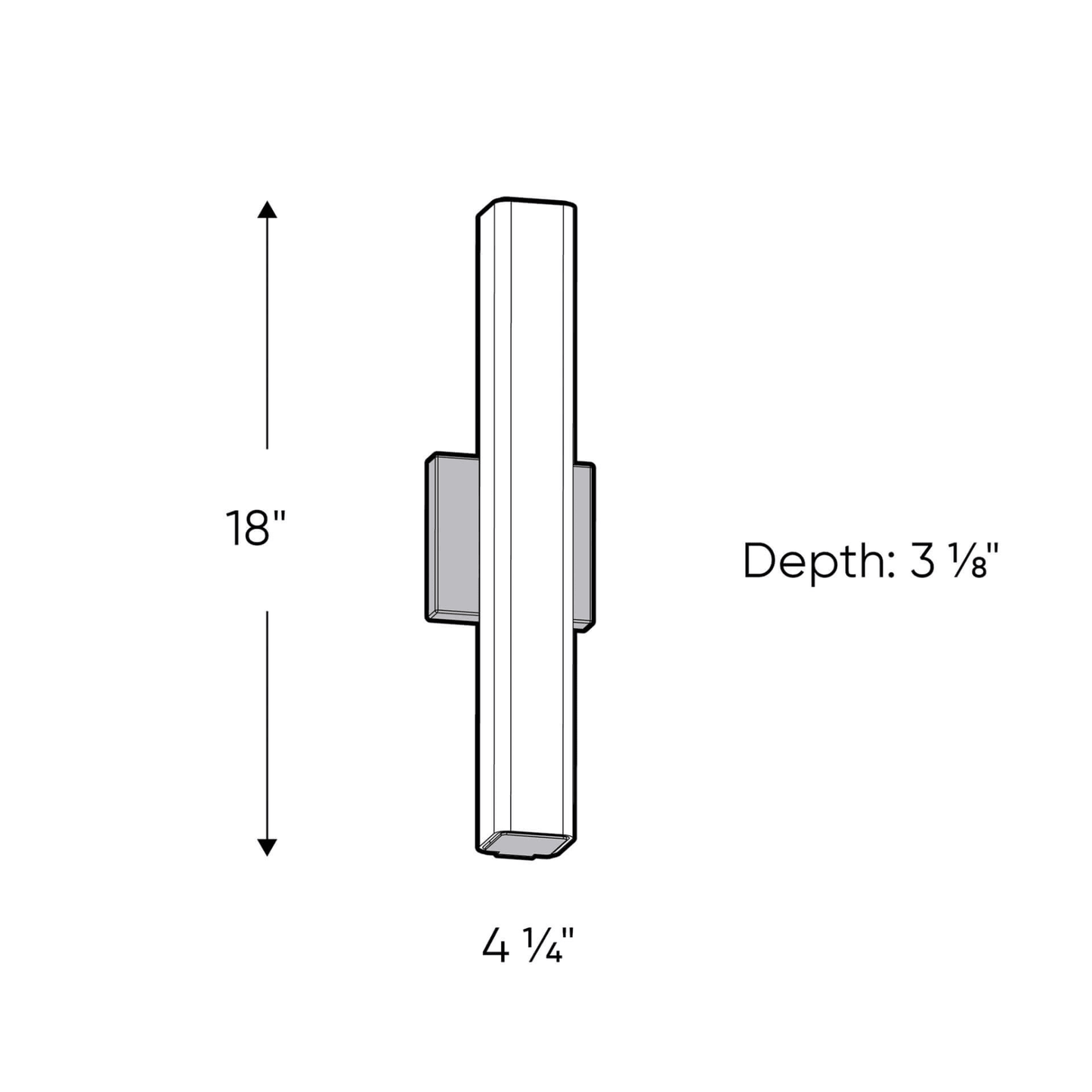18 Inch CCT Glass LED Vanity Light - Orvon Lighting