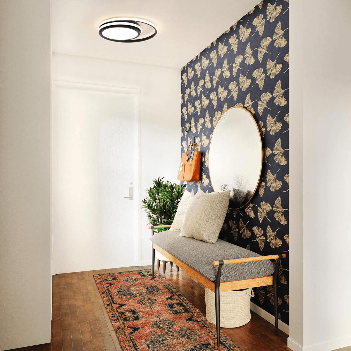 18 Inch Flushmount With Outer Ring - Orvon Lighting