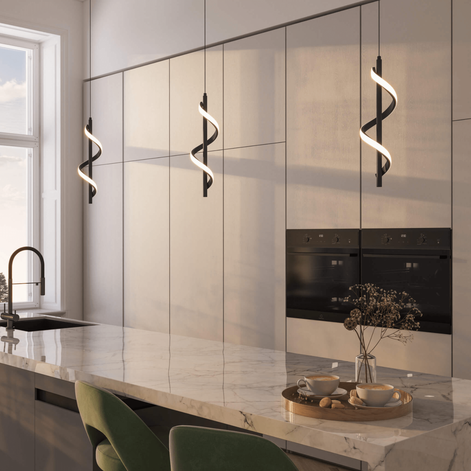18″ Integrated LED Pendant - Orvon Lighting