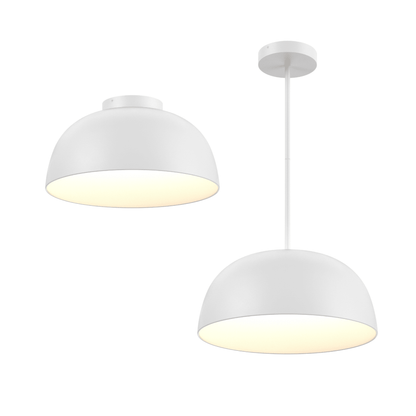 20″ 2 - in - 1 Flush Mount And Pendant - Orvon Lighting