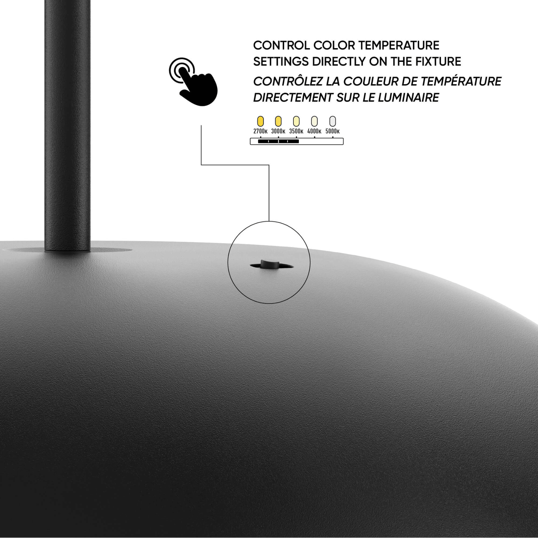 20″ 2 - in - 1 Flush Mount And Pendant - Orvon Lighting