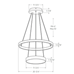 20″ LED Ceiling Pendant - Orvon Lighting
