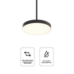 21″ 2 - in - 1 Pendant and flush mount - Orvon Lighting