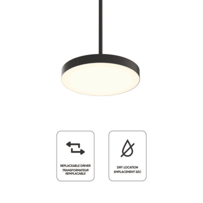 21″ 2 - in - 1 Pendant and flush mount - Orvon Lighting