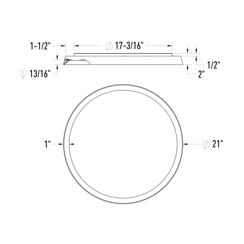 21″ Dual - light Flush Mount - Orvon Lighting