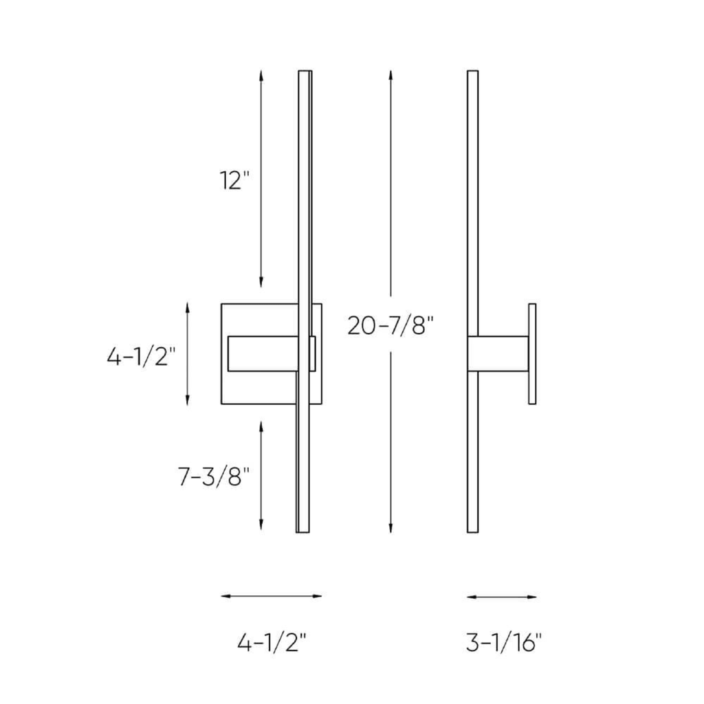 21 Inch Linear LED Wall Sconce - Orvon Lighting