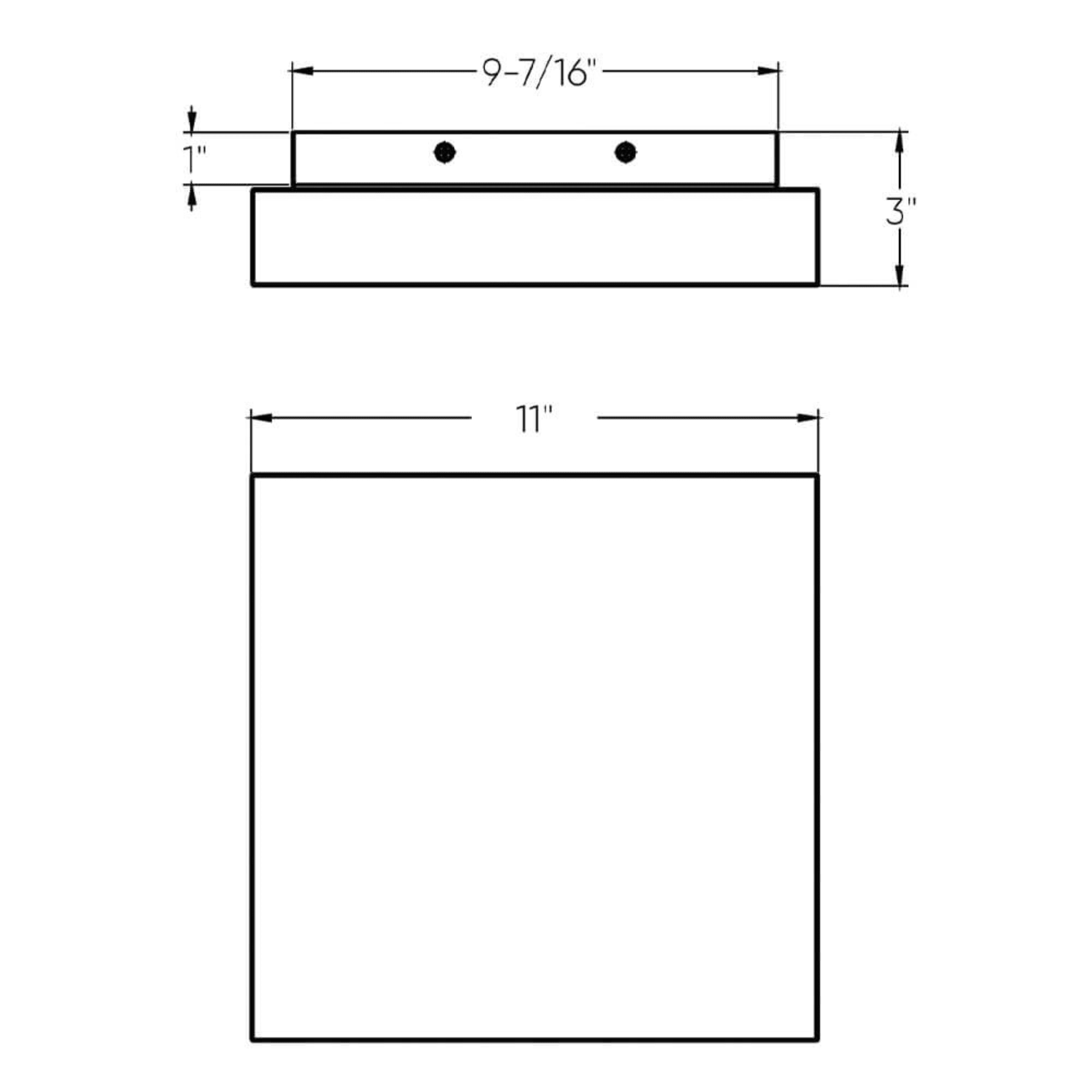 21″ Square Flush Mount - Orvon Lighting