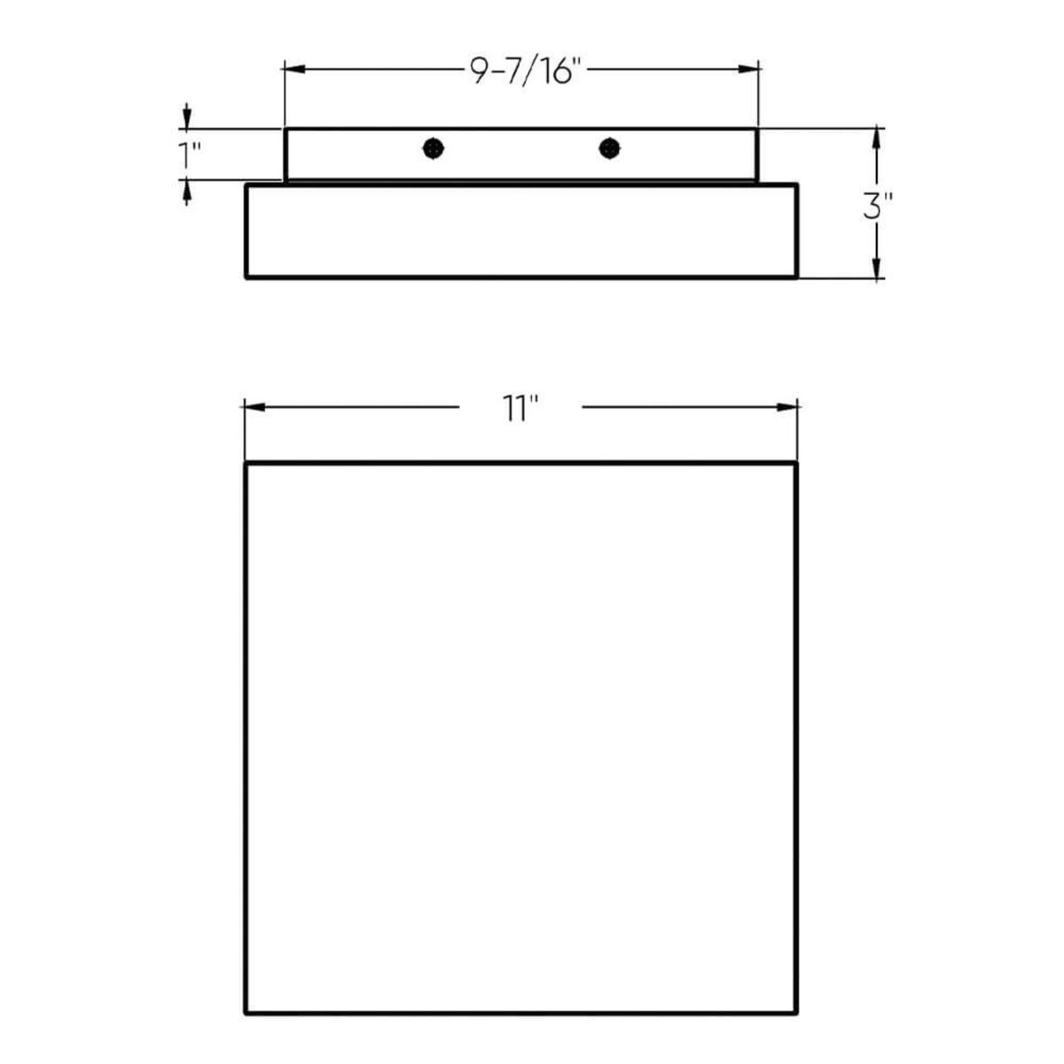 21″ Square Flush Mount - Orvon Lighting