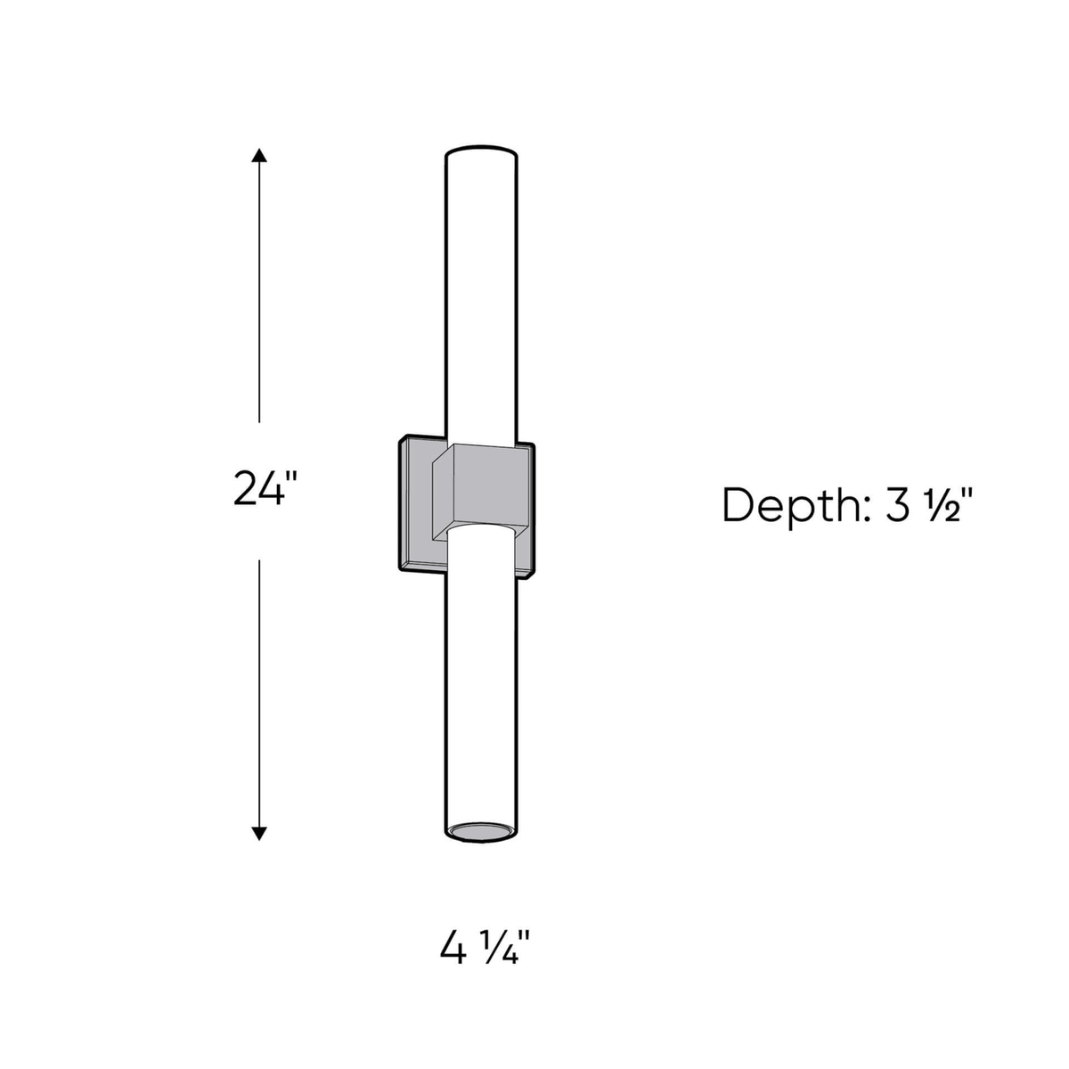 24 Inch CCT Glass LED Vanity Light - Orvon Lighting