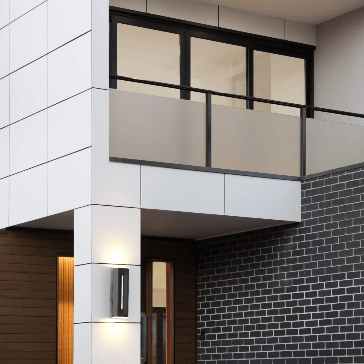 24 Inch Rectangular CCT Dual Light Wall Sconce - Orvon Lighting