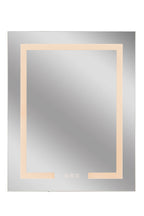 24" x 30" Front/Inside Lit LED Mirror Medicine Cabinet in White - Orvon Lighting