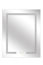 24" x 30" Front/Inside Lit LED Mirror Medicine Cabinet in White - Orvon Lighting