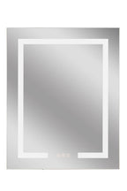 24" x 30" Front/Inside Lit LED Mirror Medicine Cabinet in White - Orvon Lighting