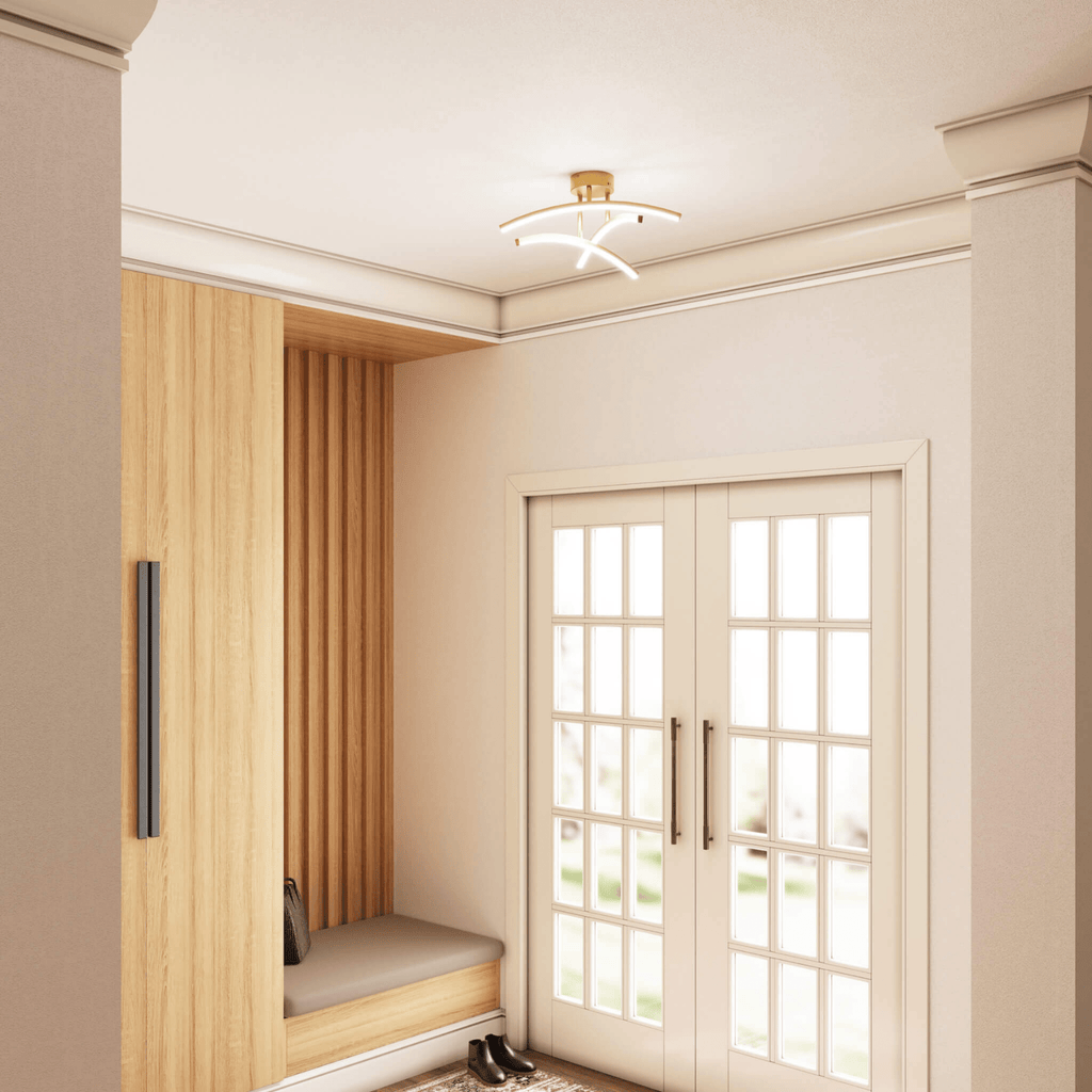 3 Curved Branch 20″ Flush Mount - Orvon Lighting