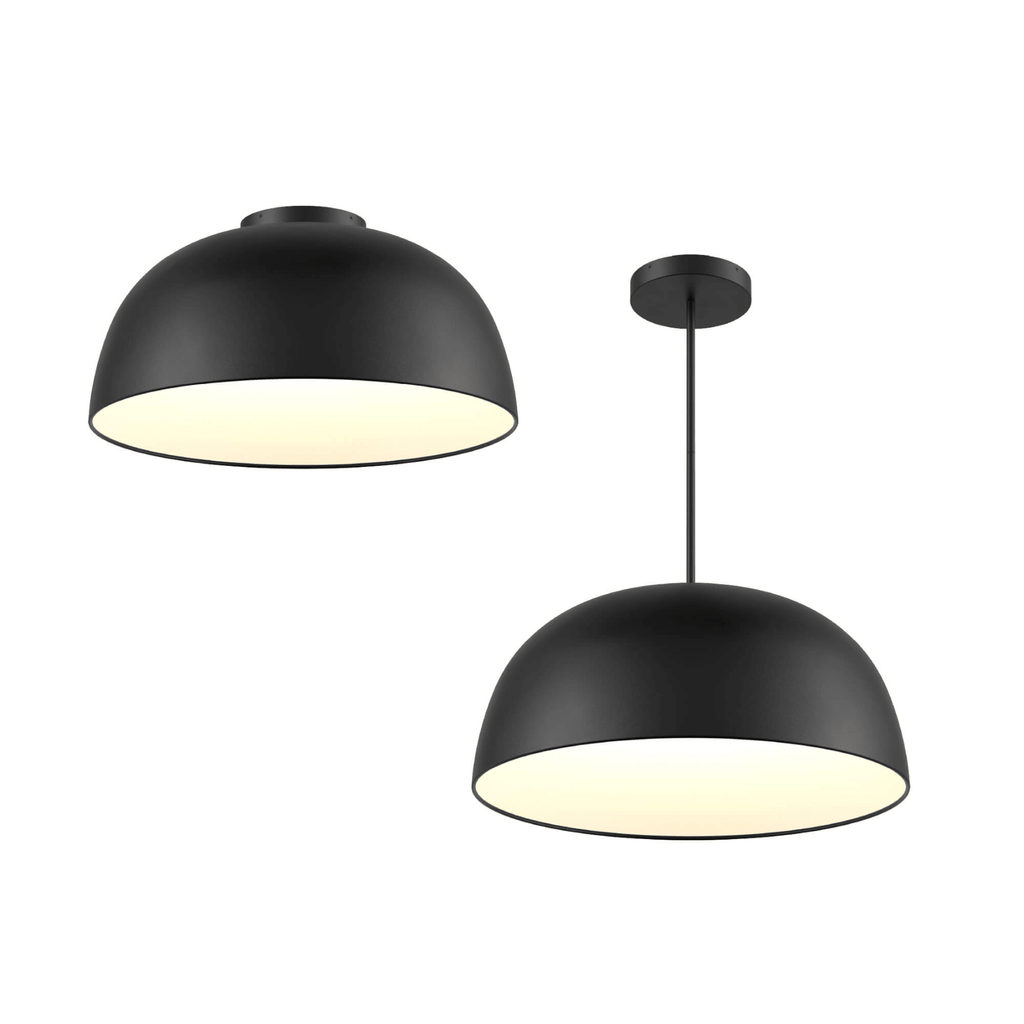 30″ 2 - in - 1 Flush Mount And Pendant - Orvon Lighting