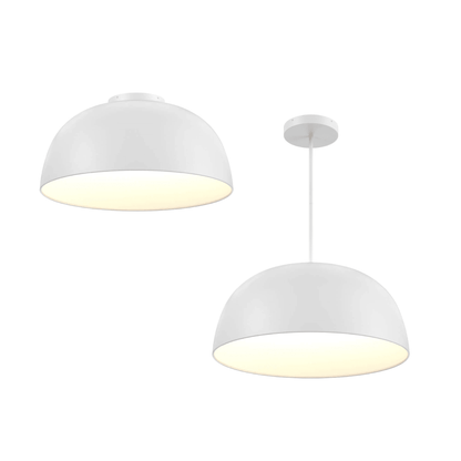 30″ 2 - in - 1 Flush Mount And Pendant - Orvon Lighting