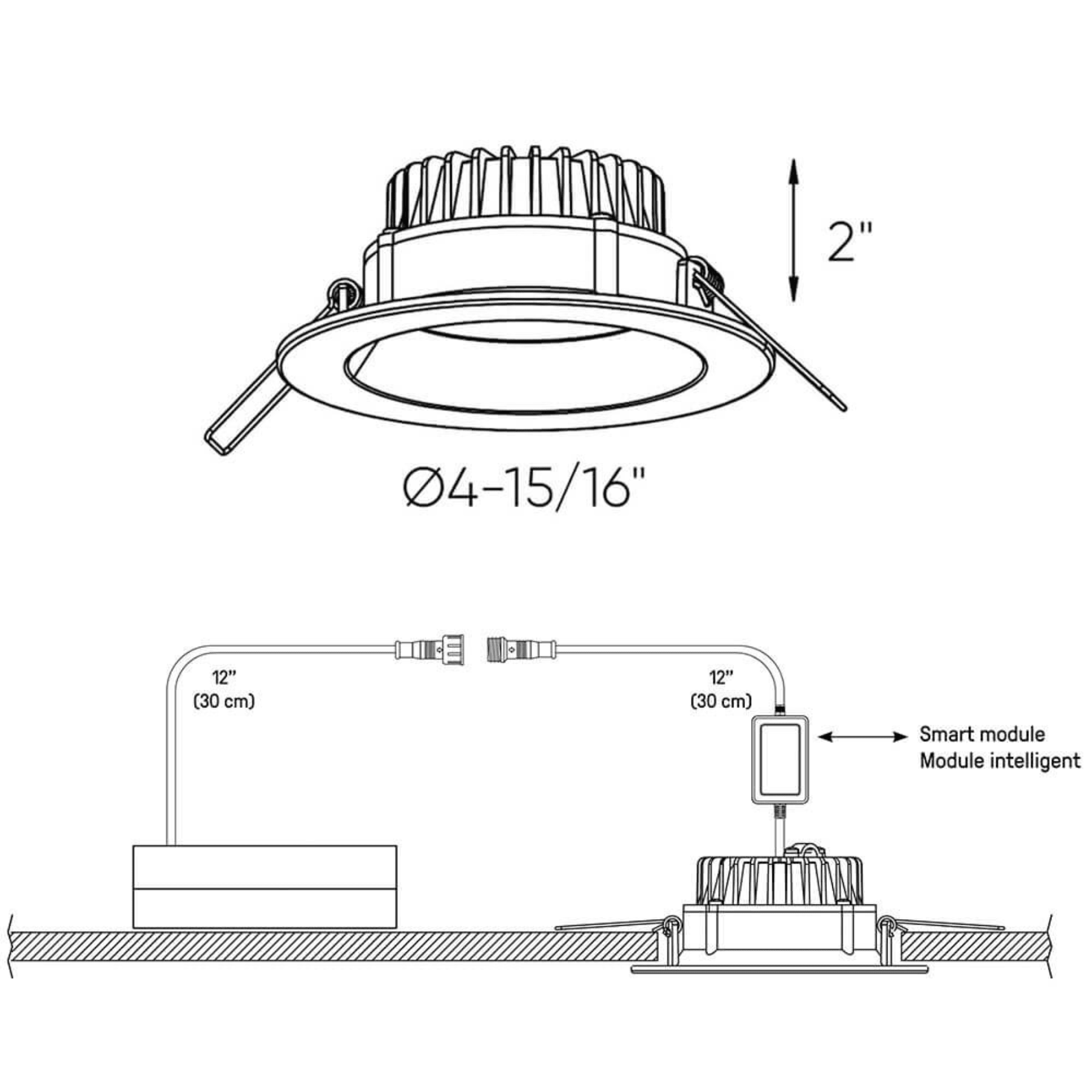 4″ Round Smart Regressed Panel - Orvon Lighting
