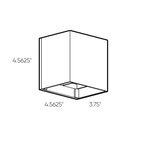 4″ Square Wall Sconce - Orvon Lighting