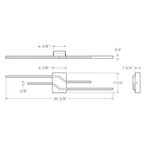 40″ Double Line Wall Mount - Orvon Lighting