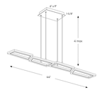 44″ Linear LED Pendant Light - Orvon Lighting