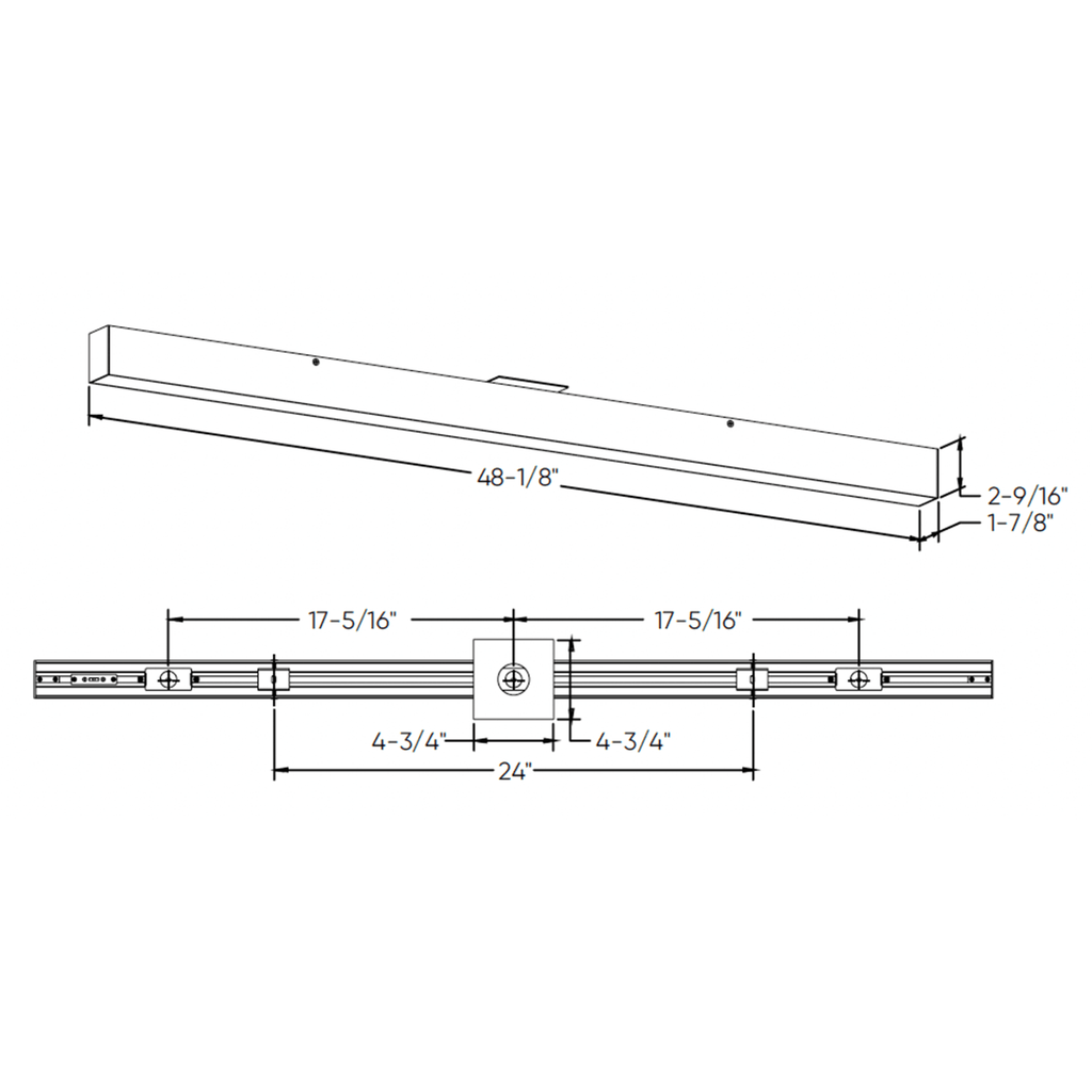 48″ Linear Flush Mount - Orvon Lighting