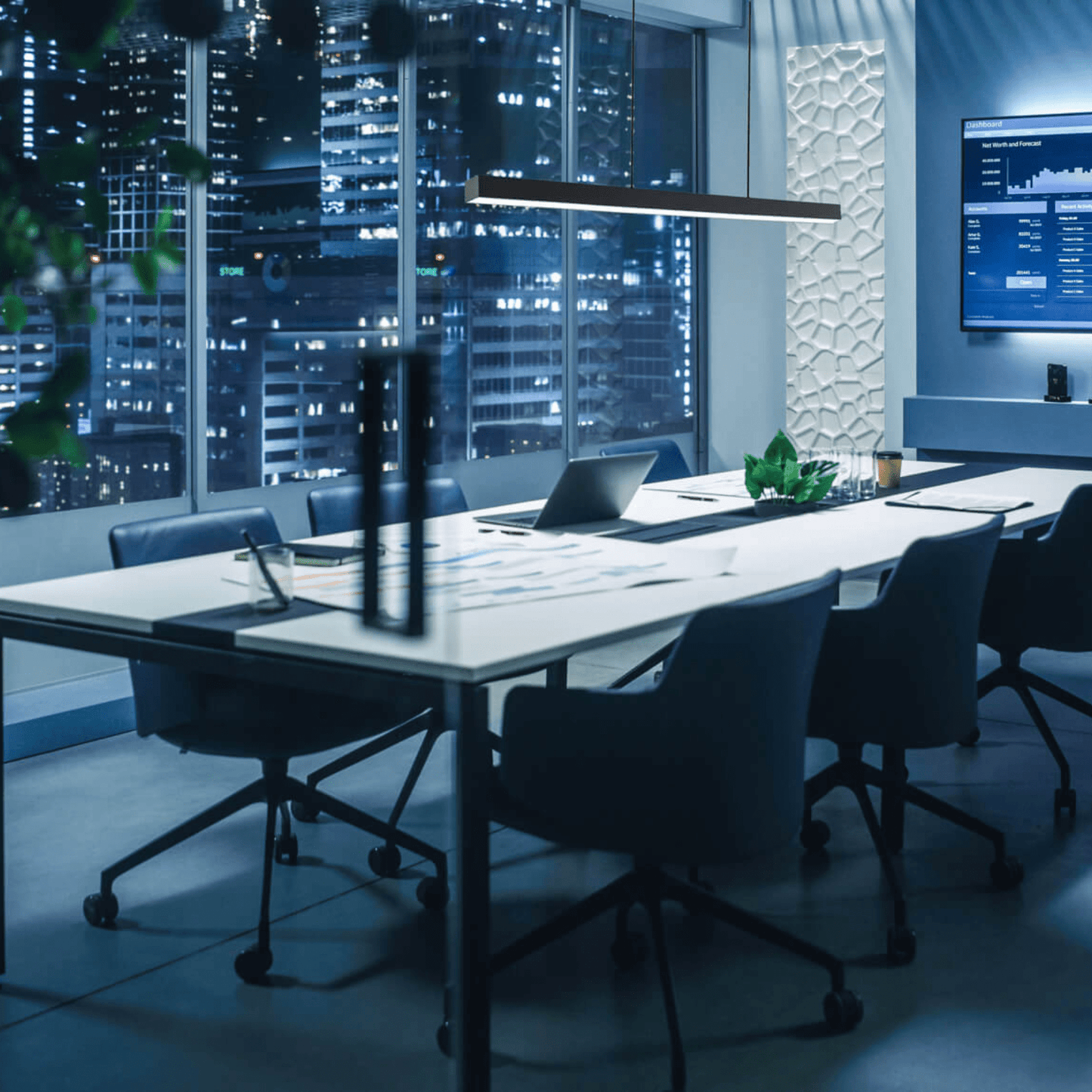 48″ linear smart pendant - Orvon Lighting