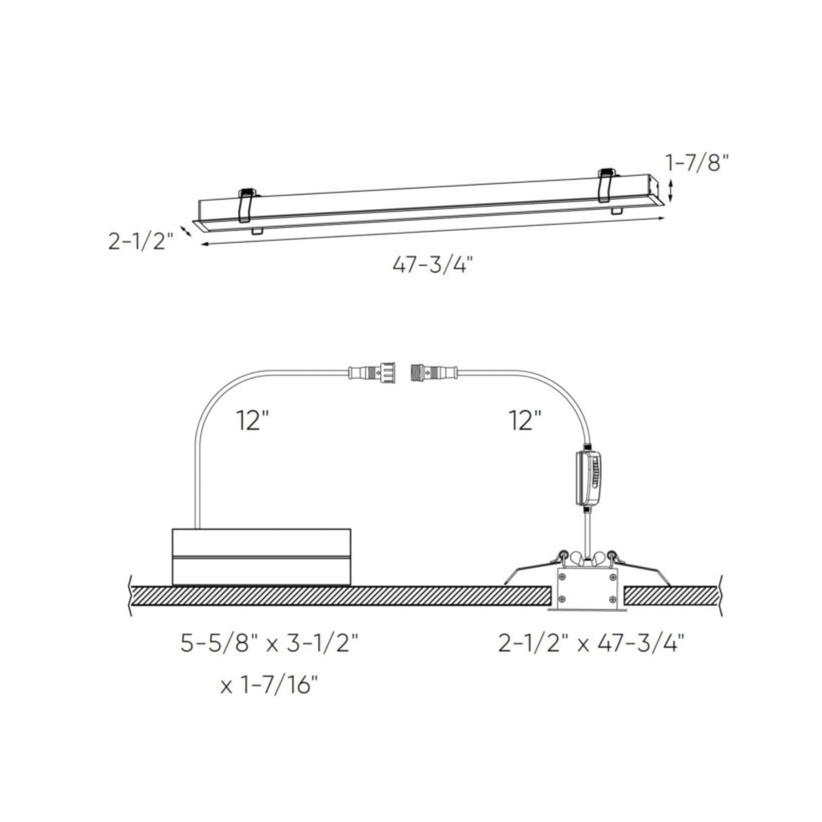 48″ Linear Smart Recessed Light - Orvon Lighting