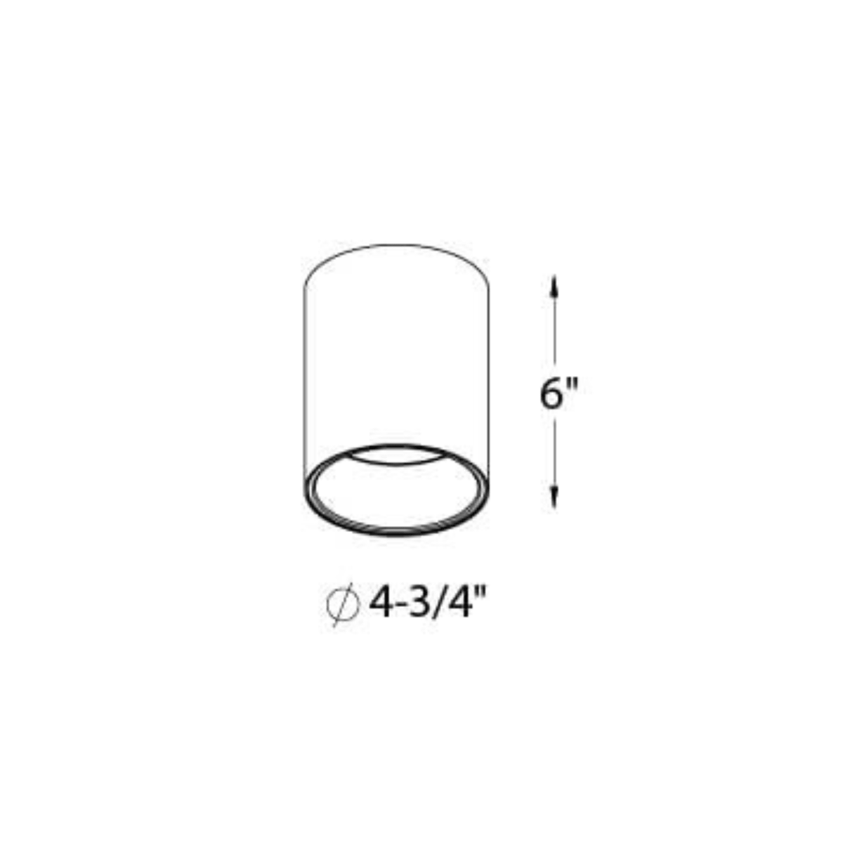 5″ Cylinder Flush Mount - Orvon Lighting