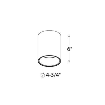 5″ Cylinder Flush Mount - Orvon Lighting