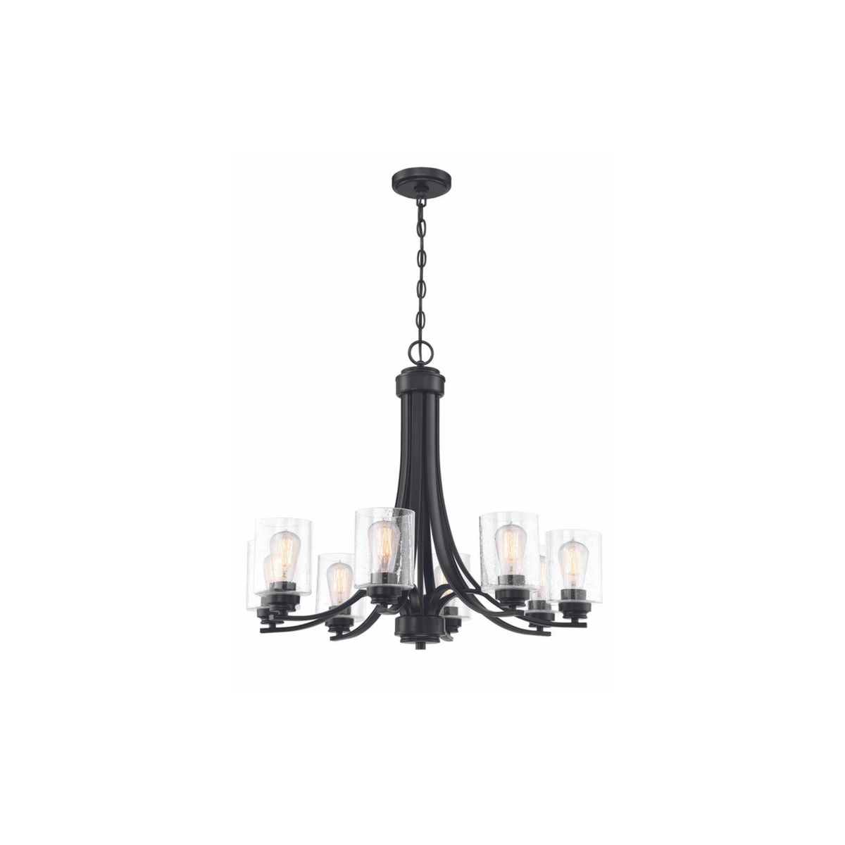 Bolden Chandelier Ceiling Light in Clear Seeded