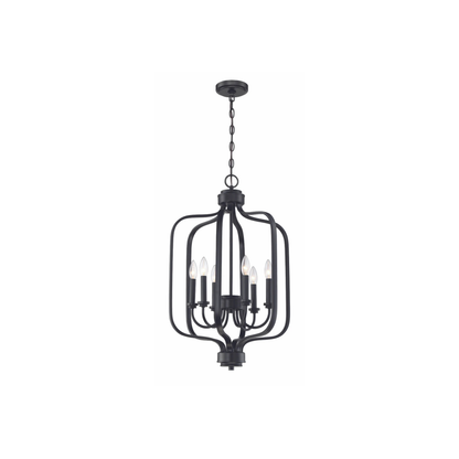 Bolden 6 Light 18 inch Satin Brass Foyer Pendant Ceiling Light