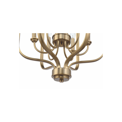 Bolden 6 Light 18 inch Satin Brass Foyer Pendant Ceiling Light