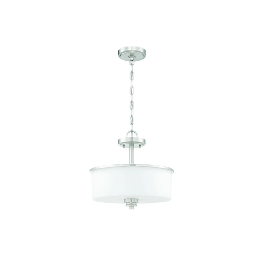 Neighborhood Bolden 2 Light 13 inch Flat Black Convertible Semi Flush Ceiling Light