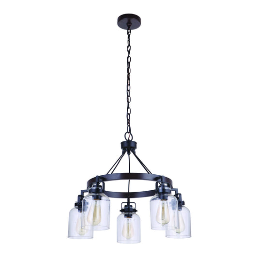 Foxwood Three-Light Transitional Convertible Ceiling Fixture