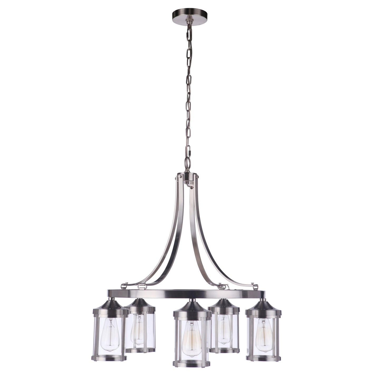 Elliot 5-Light Elegant Glass Chandelier