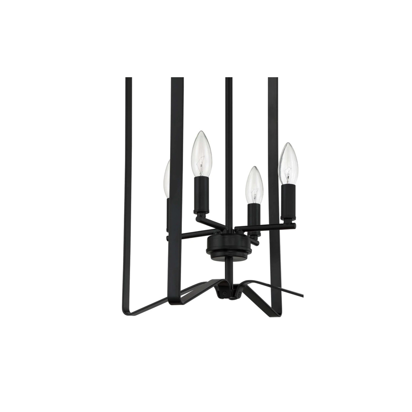 Shayna 4 Light 15 inch Flat Black Foyer Light Ceiling Light