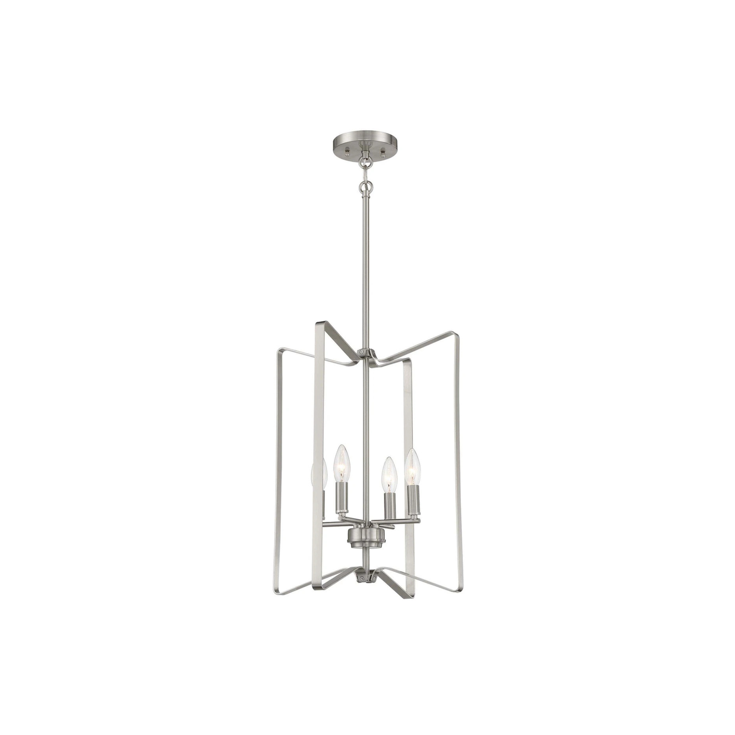 Shayna 4 Light 15 inch Flat Black Foyer Light Ceiling Light